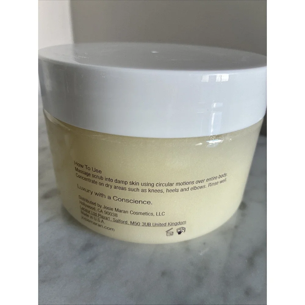 Josie Maran ~ VANILLA CHERRY ~ Argan Sugar Balm Body Scrub ~ 18 oz ~ SEALED